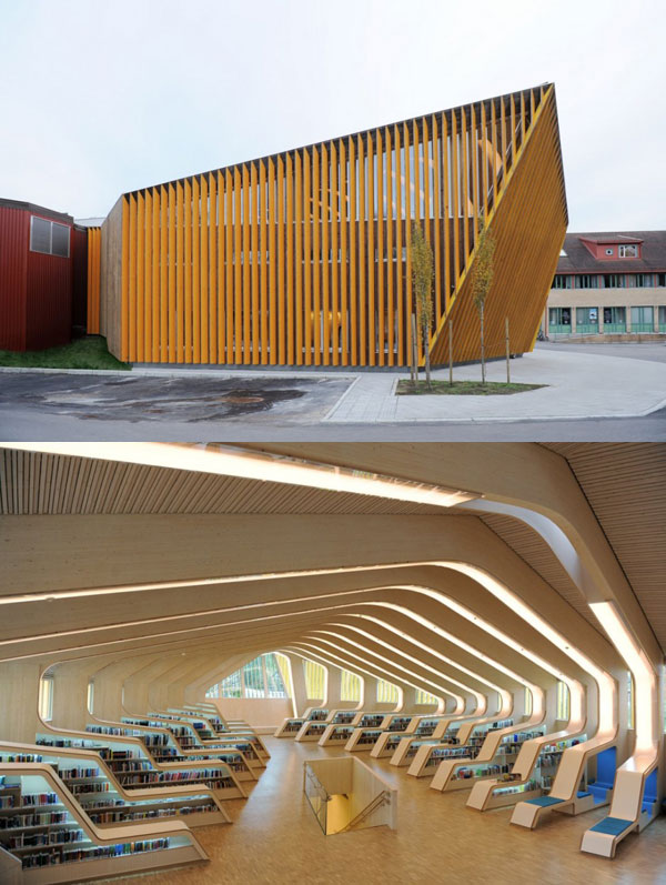 Библиотека и Культурный Центр в Веннесле, дизайн Helen & Hard, Веннесла, Норвегия
