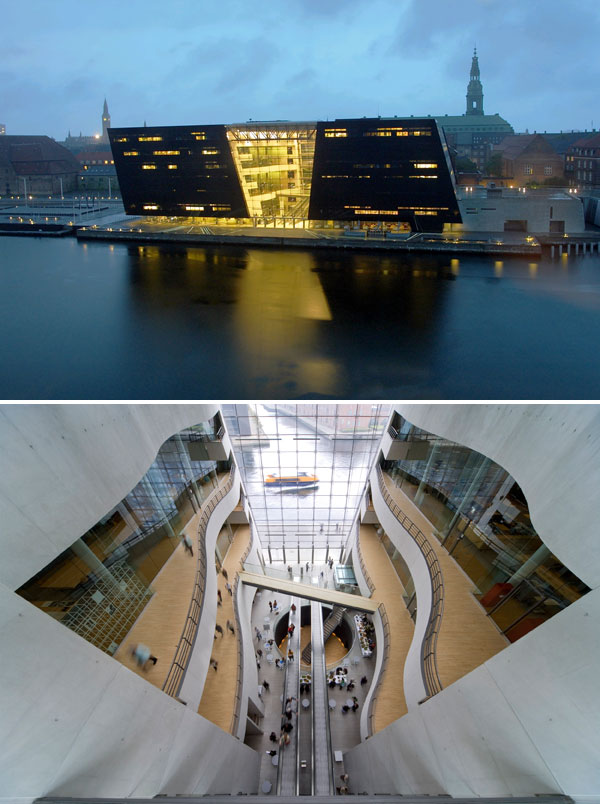 Королевская Библиотека Дании, дизайн Schmidt, Hammer & Lassen, Копенгаген, Дания