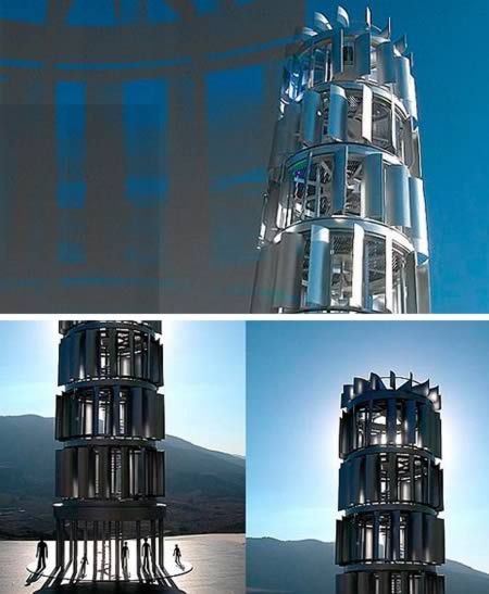Башня Наблюдения - Ветряной двигатель